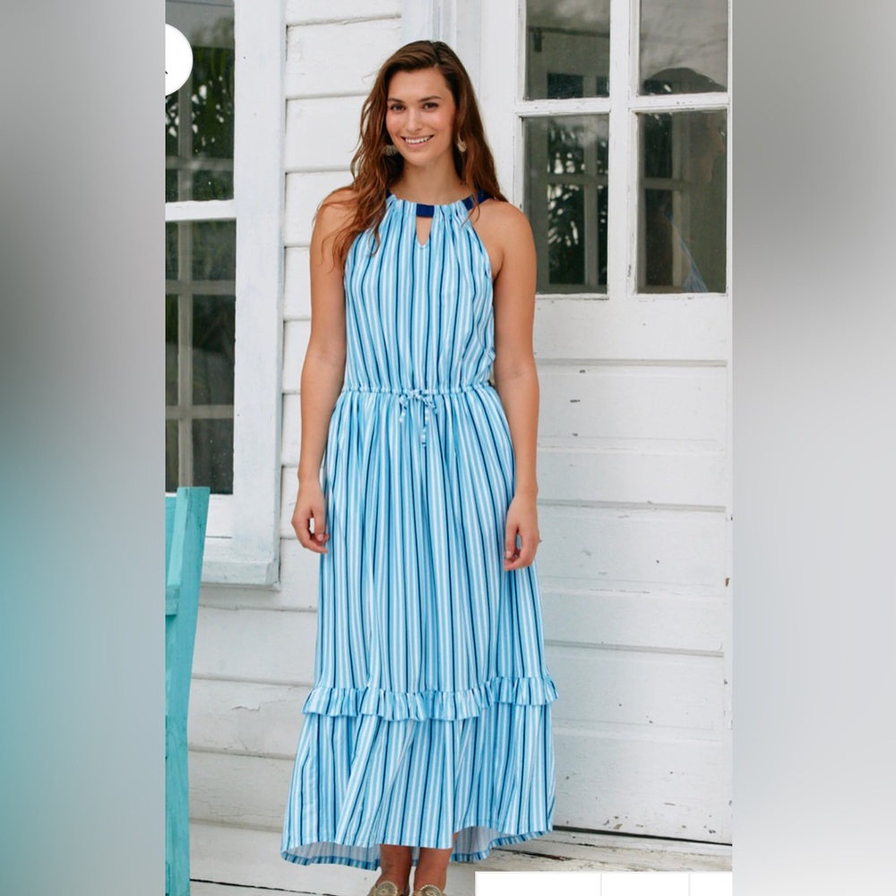 Cabana Life Large Tie Waist Maxi Dress